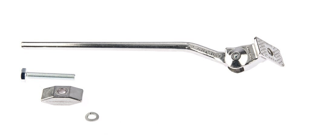 Esge side stand 28-2 295 mm sølv