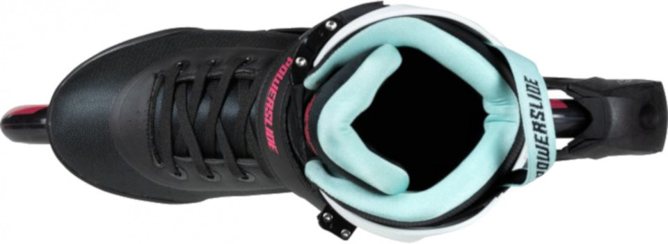 PowersLide inline Skates Radon Teal 90 Softboat 83A Black Mt 38