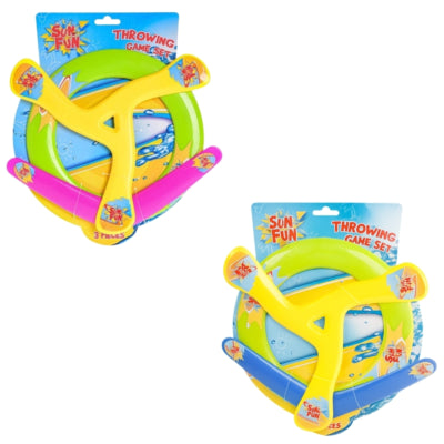 Sun sjov flyvende frisbee sæt 30 cm assorteret sæt af 3 | 12 stk