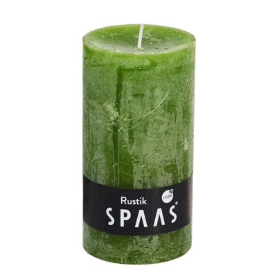 Spaas (r) søjlelys rustik olivengrøn 7 x 13 cm | 8 stk