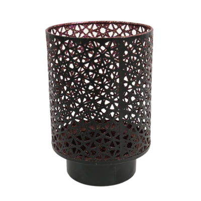 Casablanca lanterne sort lilla 20 cm | 4 stk