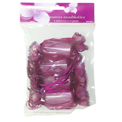 Mini gaveemballage lilla 13 cm sæt med 4 | 48 stk