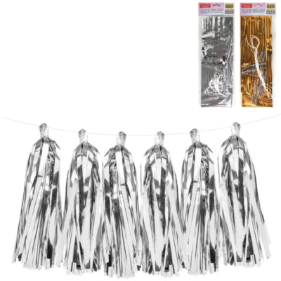 kvastguirlande 250 cm 2 assorteret | 24 stk