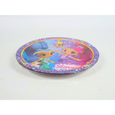 Engangstallerkener shimmer shine papir 8 stk | 30 stk