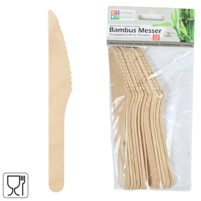 Bambusknive 16,5 cm 12 stk. | 24 stk