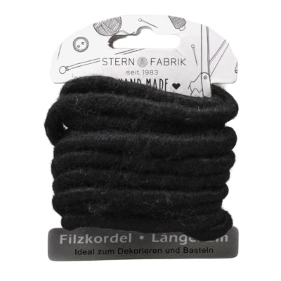 Stern fabrik filtsnor sort 2 m | 36 stk
