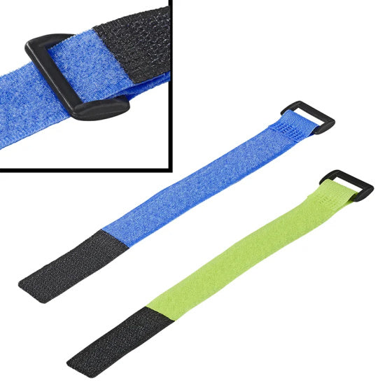 ProPplus kabel binder velcro 8 stykker blågrøn