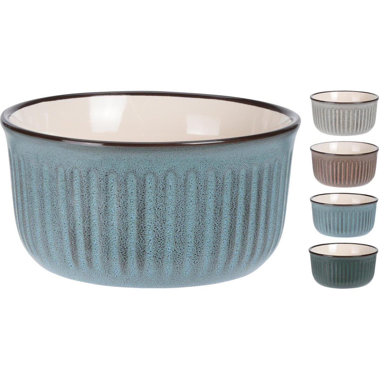 Excellent houseware schaal met gespikkeld dessin van aardewerk 500ml