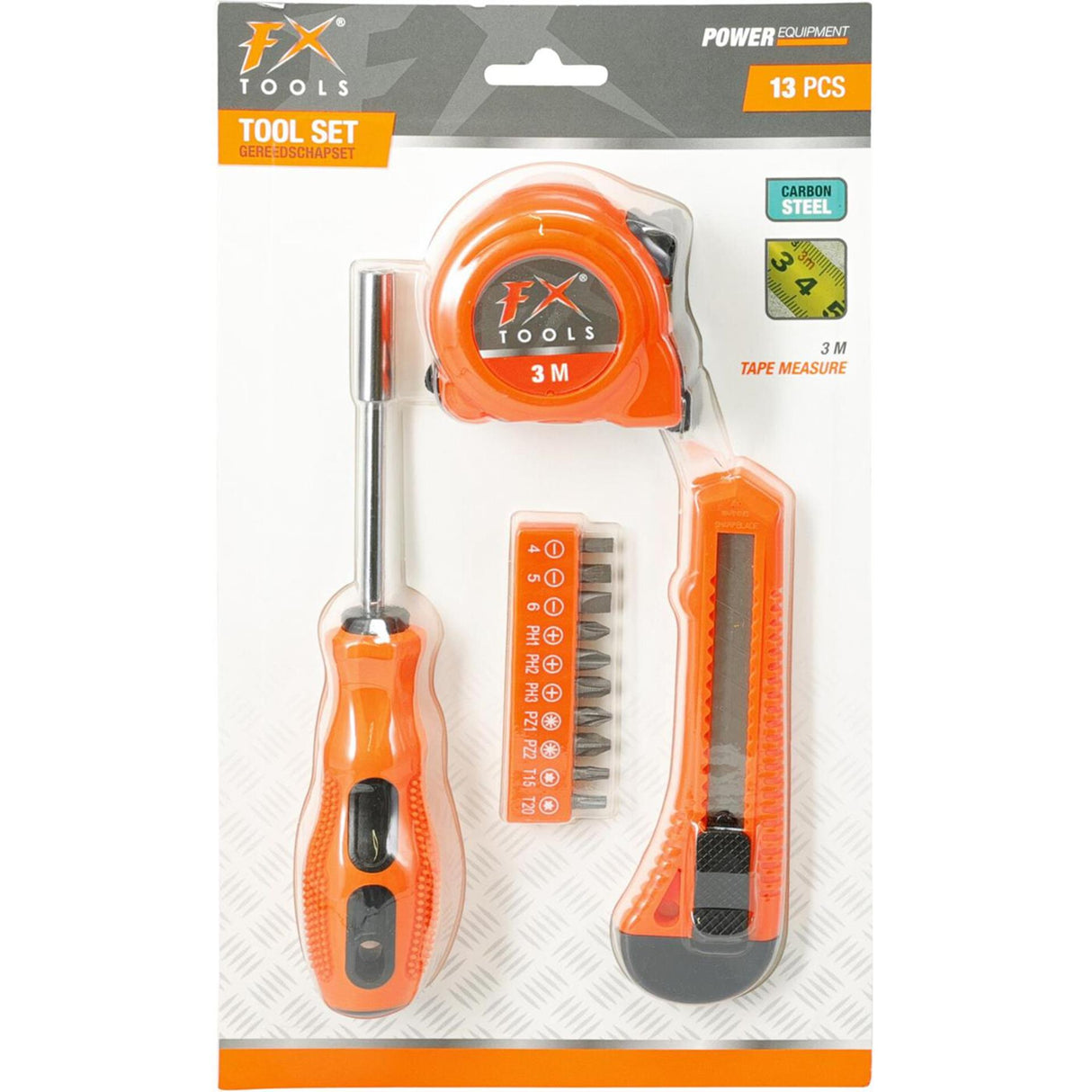 Fx tools gereedschapset 13-delig