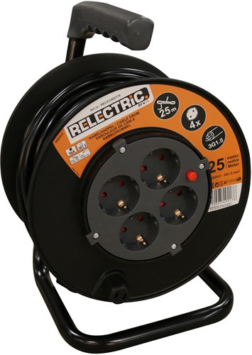 Relectric kabelhaspel 25 mtr 3x1,5mm - relec492176 relec492176