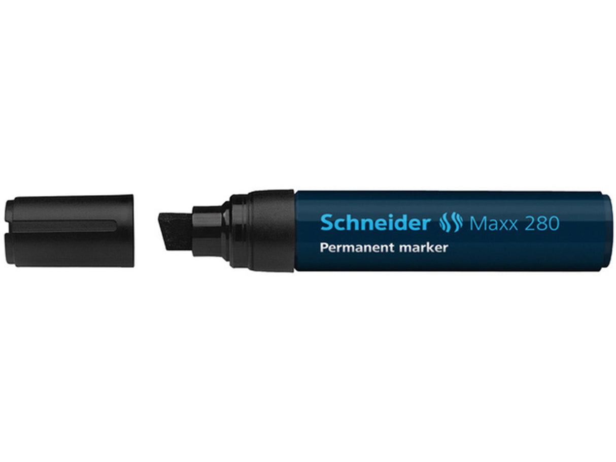 Schneider tusch permanent 280 mejsel sort 5 stk