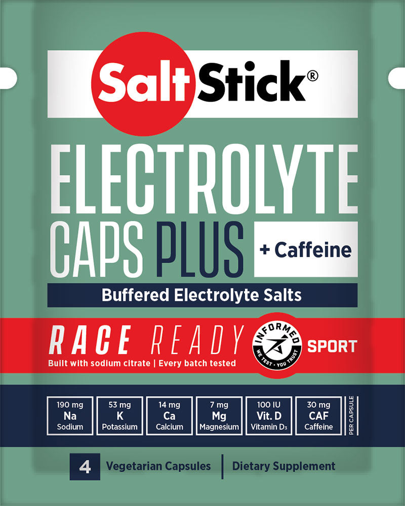 Saltstick elektrolythætter plus+koffein testpakke 7x4,4g
