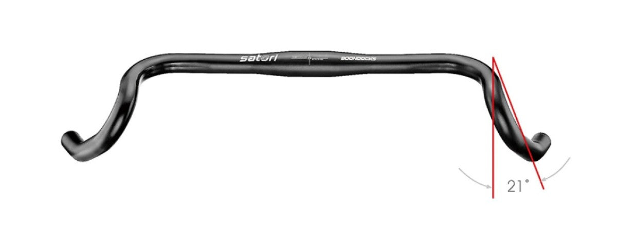 Satori styr-boondocks ø31,8 b=440mm - mat sort
