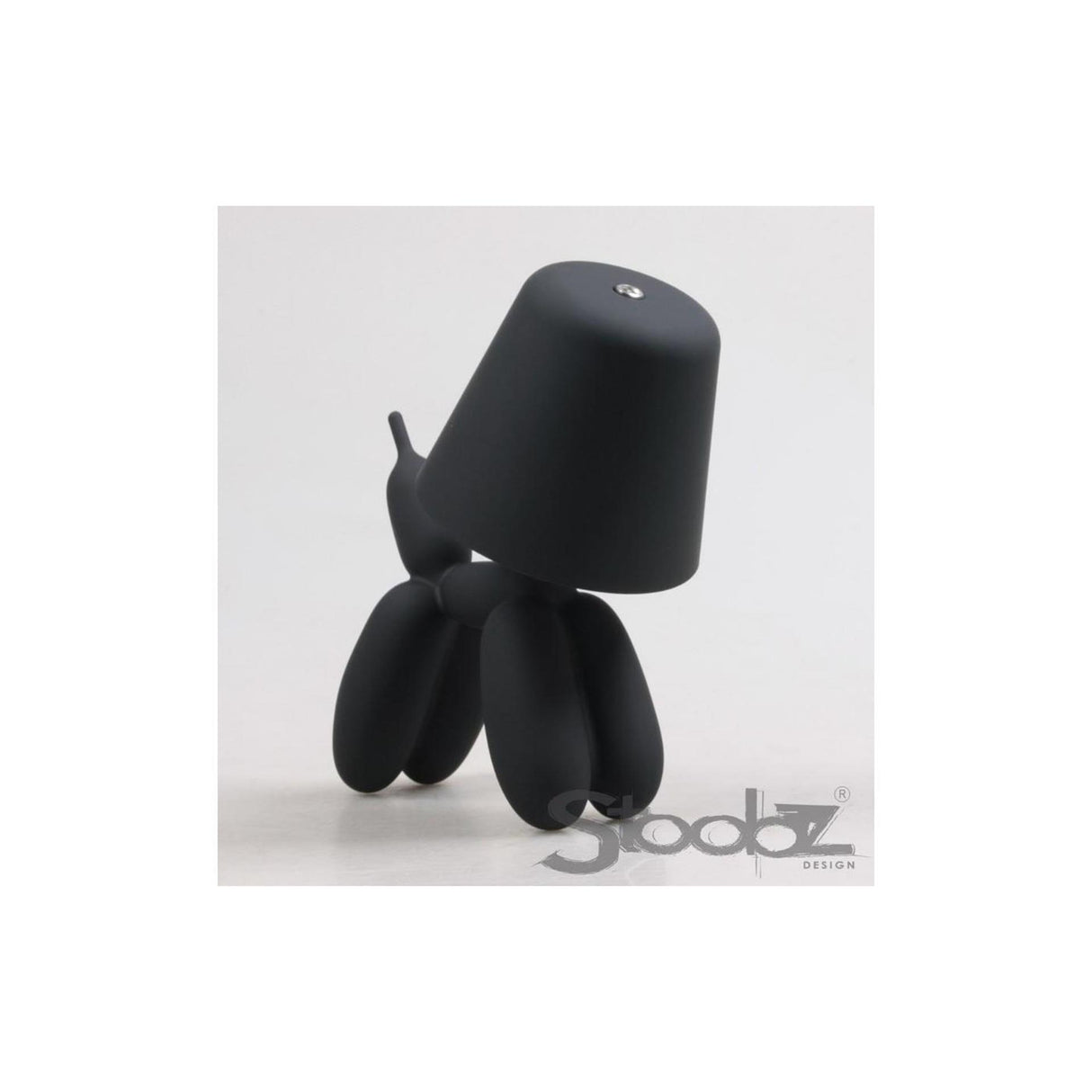 Stoobz design led tafellamp ballon hond zwart 16x10x18cm