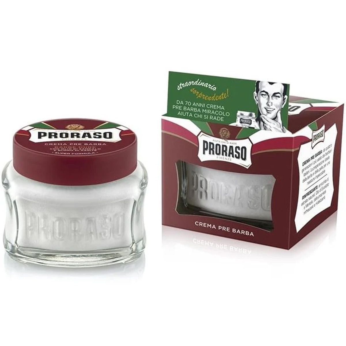 Proraso pre-shave creme sandeltræ 100ml