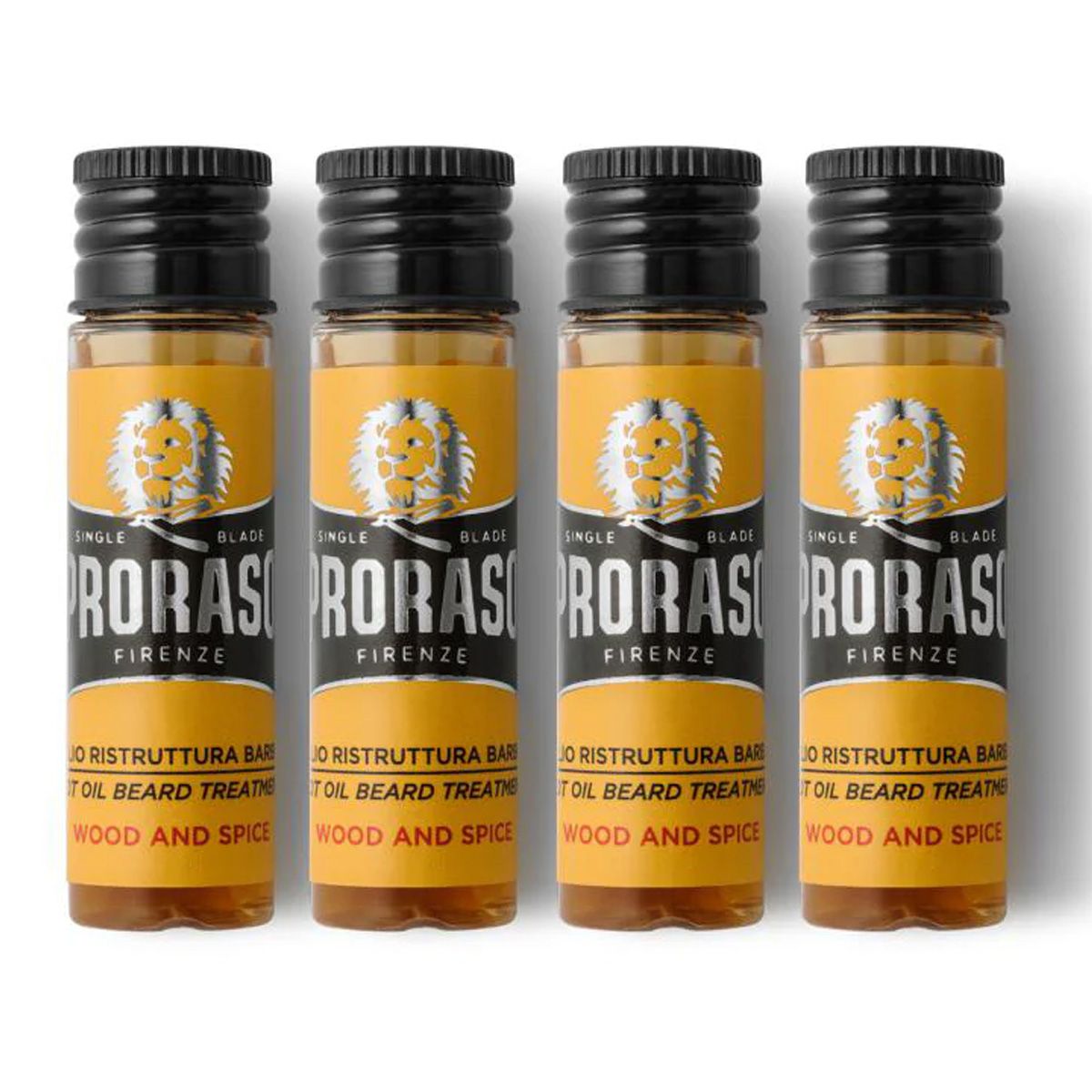 Proraso hot oil skægbehandling trækrydderi 4x17ml