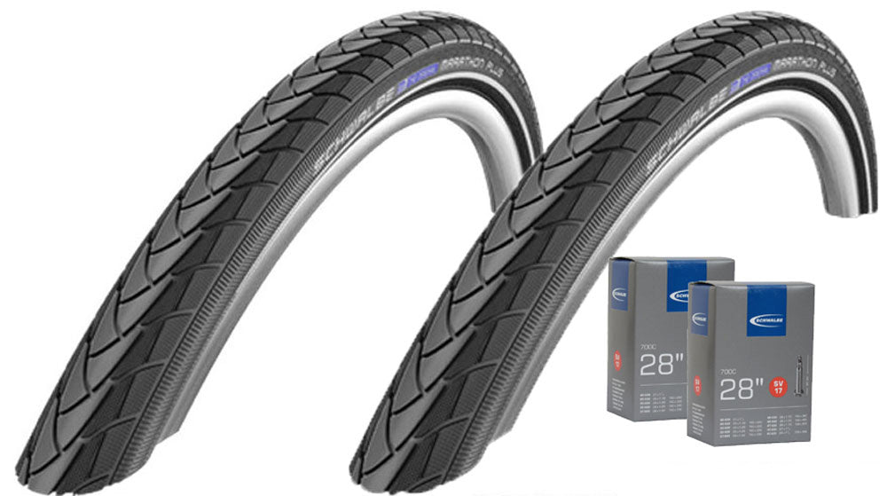 Schwalbe marathon plus 37-622 + rør sv17 sæt