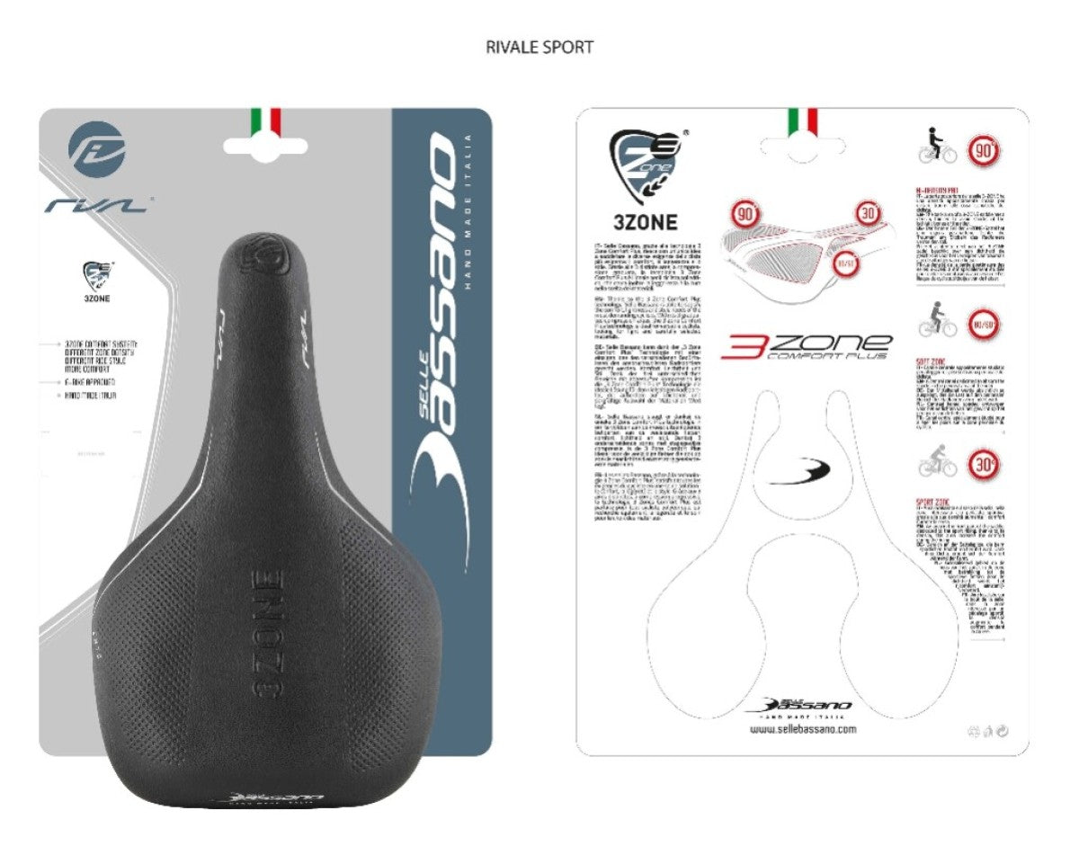Saddle SB Volare Rivale 3Zone Uni Black