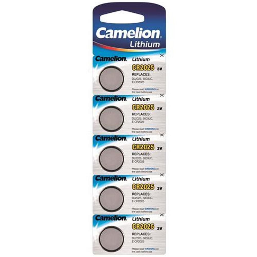 Camelion knapcelle batteri - cr2025 - 5 batterier