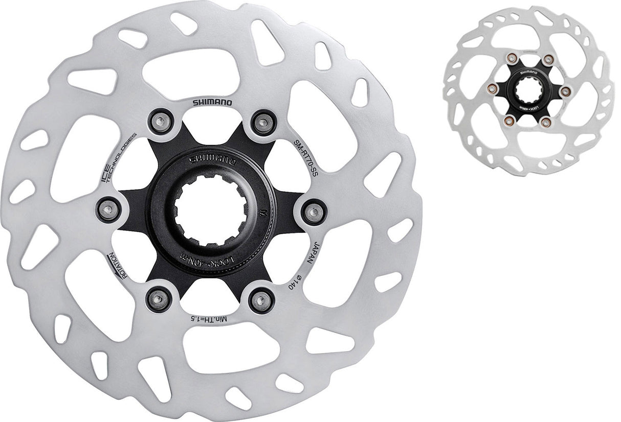 Shimano SM-RT70 centerlåseskiverotor | 140 mm indvendig