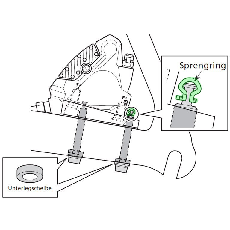 Shimano snapholder til flad montering