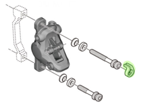 Shimano snapring til bremsekaliperbolt