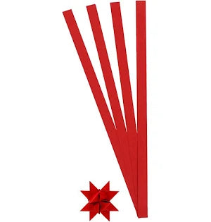Creativ firma flettestrimler, l: 45 cm, b: 15 mm, d 6,5 cm, rød, 100 strimler 1 æske