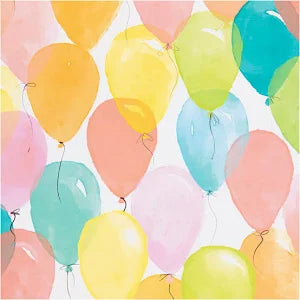 Creativ company indpakningspapir, balloner, b: 50 cm, 80 gr, pastelfarver, 5 m 1 rulle