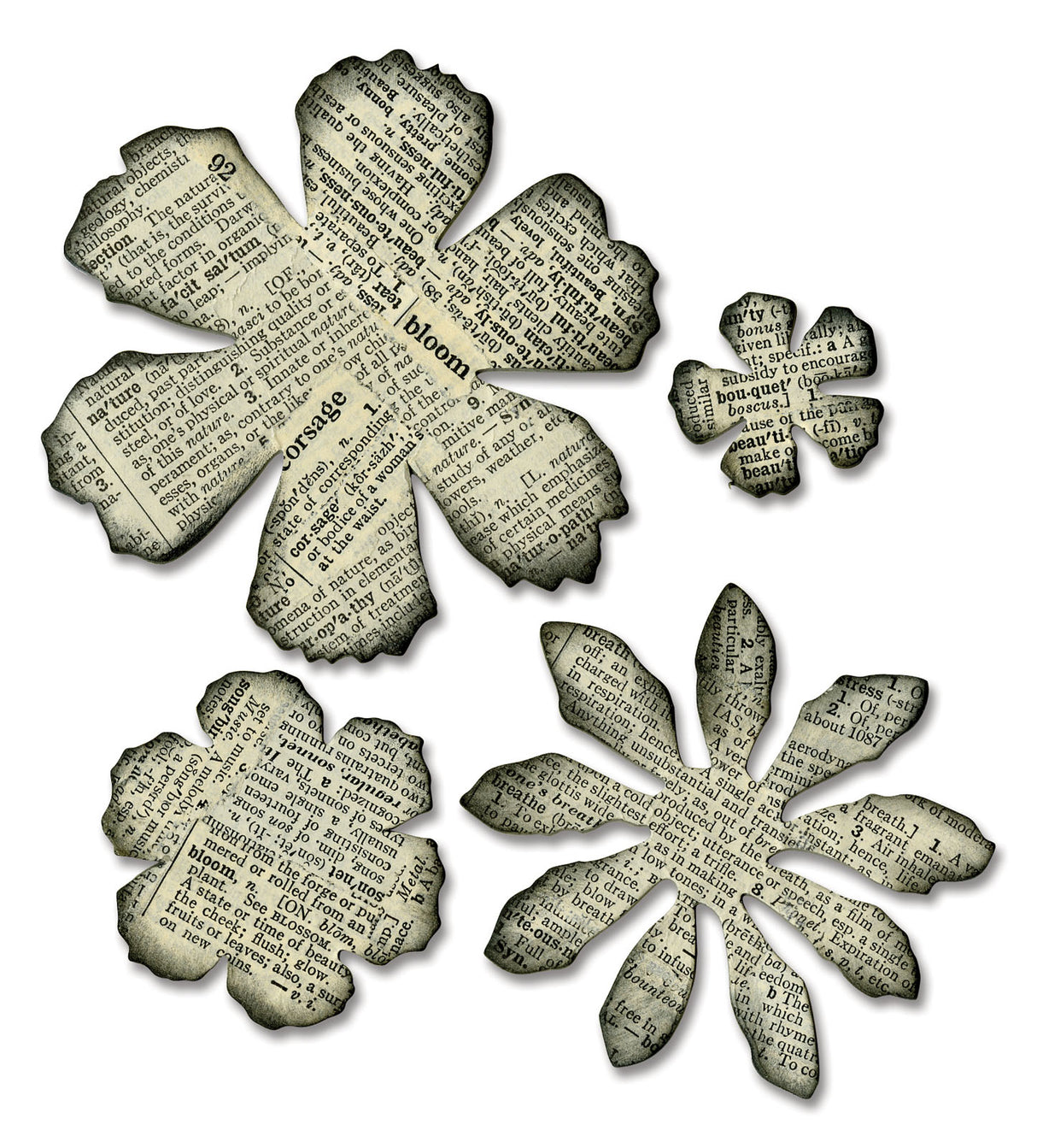 Sizzix • tim holtz bigz die lasede blomster