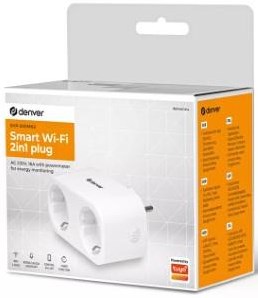 Smart stik 3600w WiFi 2-vejs denver - 6980102