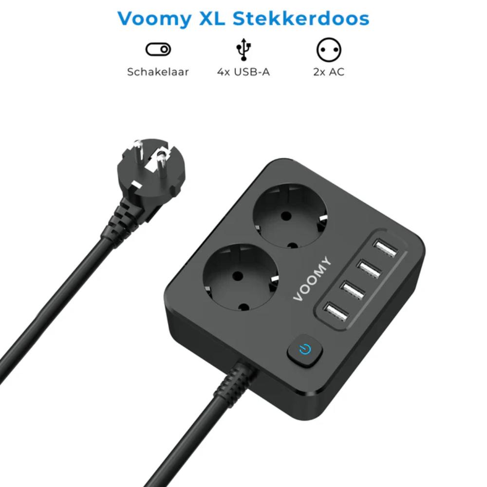 USB strømskinne - 2 porte