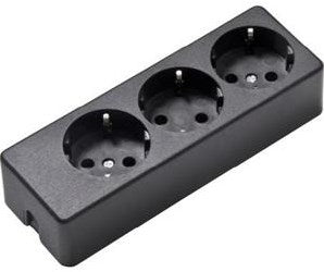 Enzo bordstik RA 3V aflang sort - 6871822