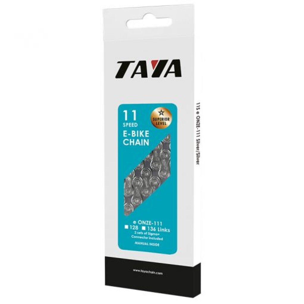 Taya kæde vores-111 1 2x5 64x136 elcykel, 11 gear, sølv