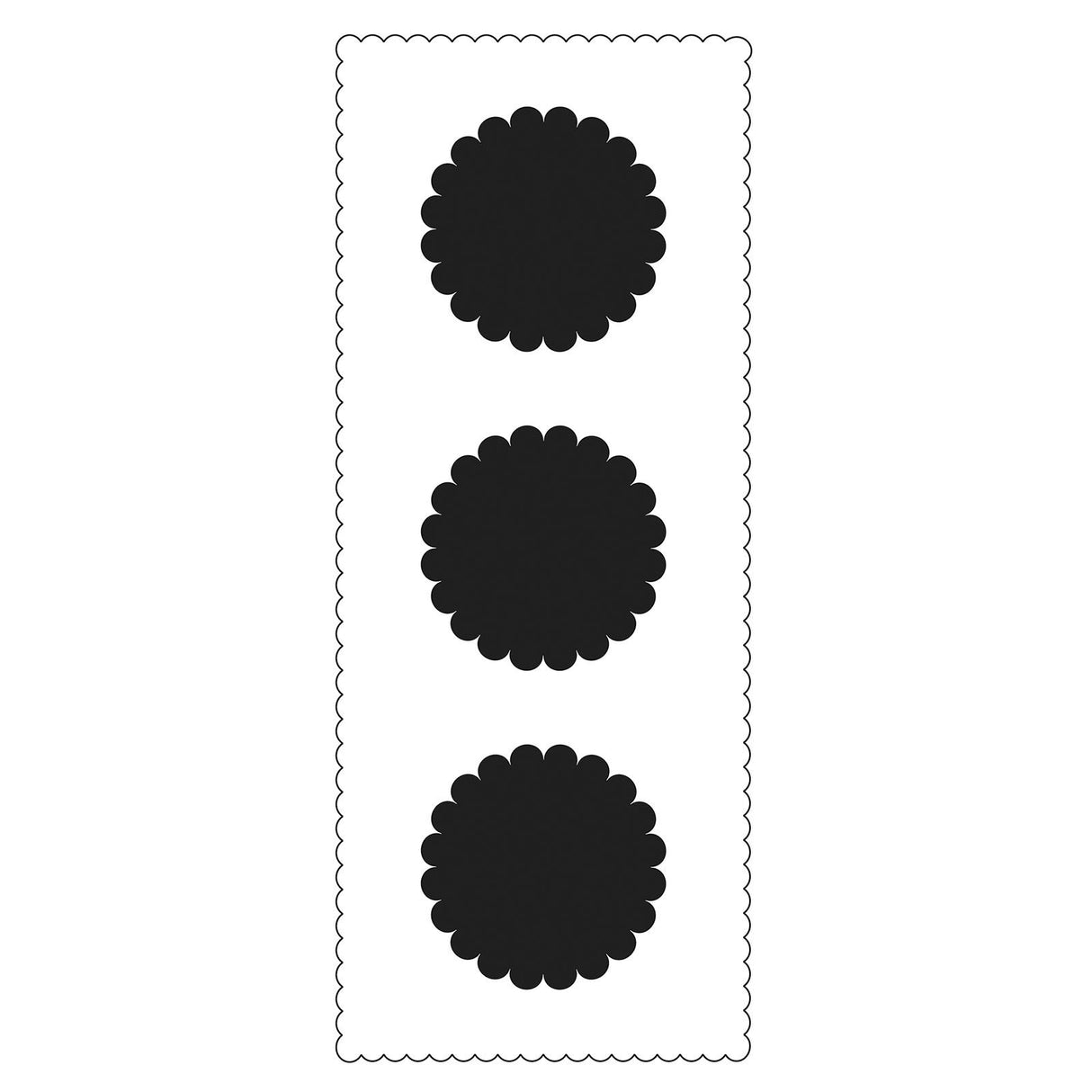 Håndværkerens værksted • slanke stencil-skallede cirkler