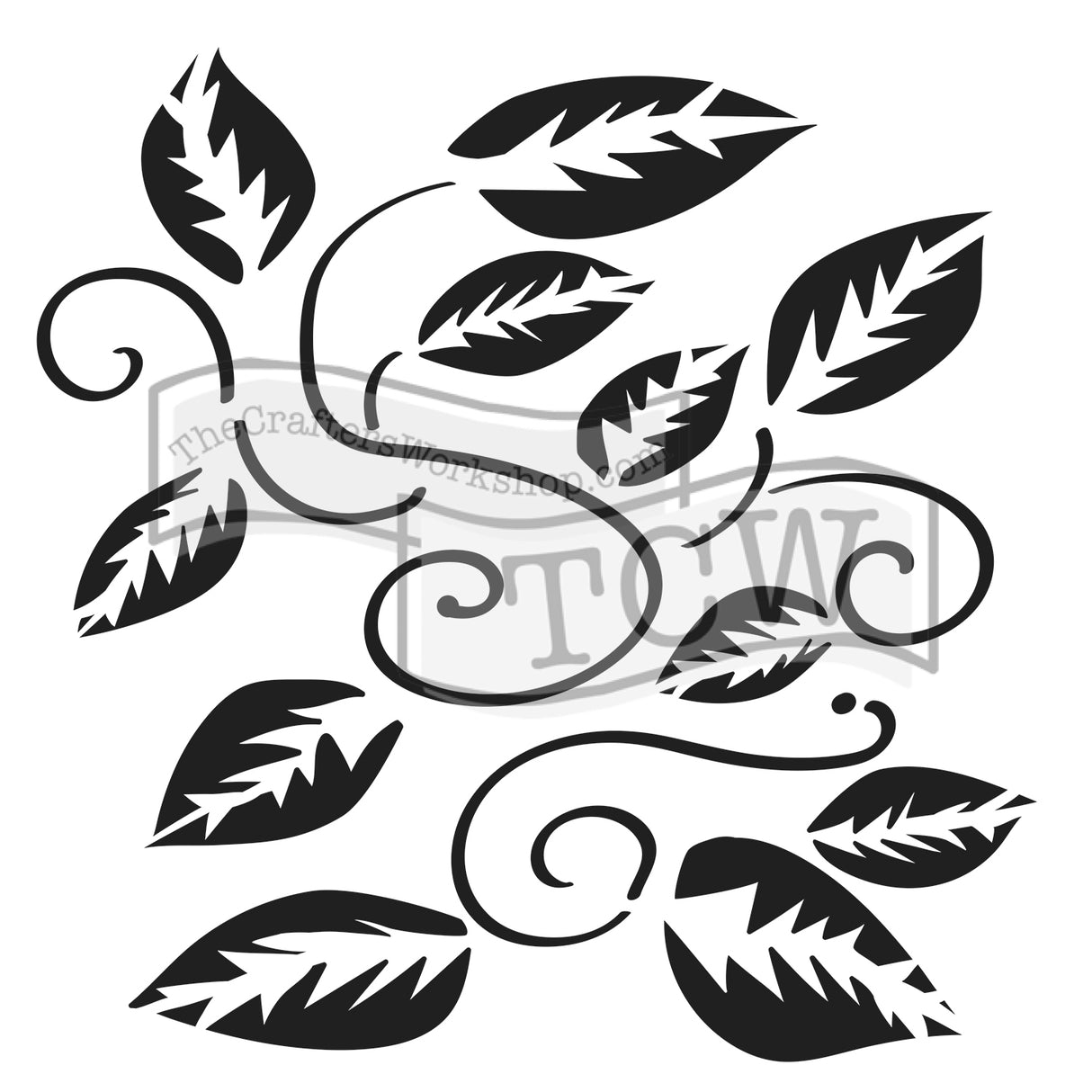 Håndværkerens værksted • skabelon 30x30cm sammenfiltret vinranke