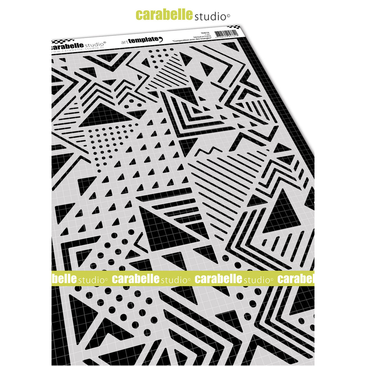 Carabelle studio • skabelonkomposition med trekanter