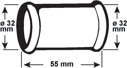 Cornat dobbeltærmet sifon 32mm lm - tec318206