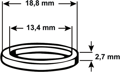 Cornat tætning o-ring grohe 13,4x2,7 (4 stk) - tec380258