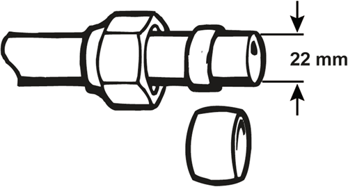 Cornat kompressionskobling ms ring 22mm (2stk) - tec589080
