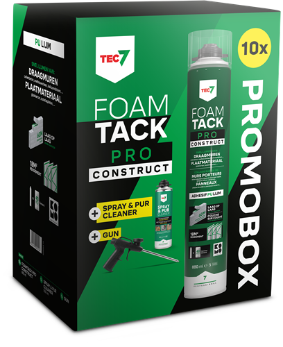 Tec7 combipack foamtack pro konstruktion | 880ml | 10x foam tack pro - 670996000
