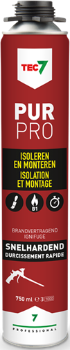 Tec7 pur pro højkvalitets PU-skum 750ml - 670005000