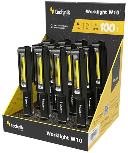 Technik LED arbejdslampe cob med magnet 3xaaa 100 lumen - 5720150