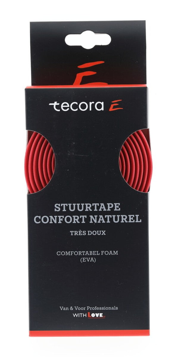 Buzaglo tecora e styrtape confort naturel, ø2,5x30 mm, 1,8m, rød
