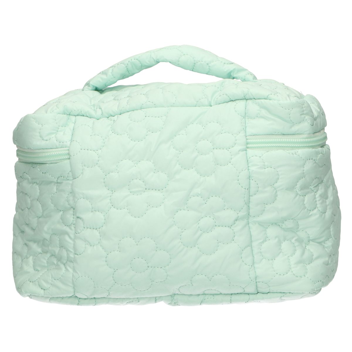 Traveller beautycase bloemen turquoise 24cm x 17cm