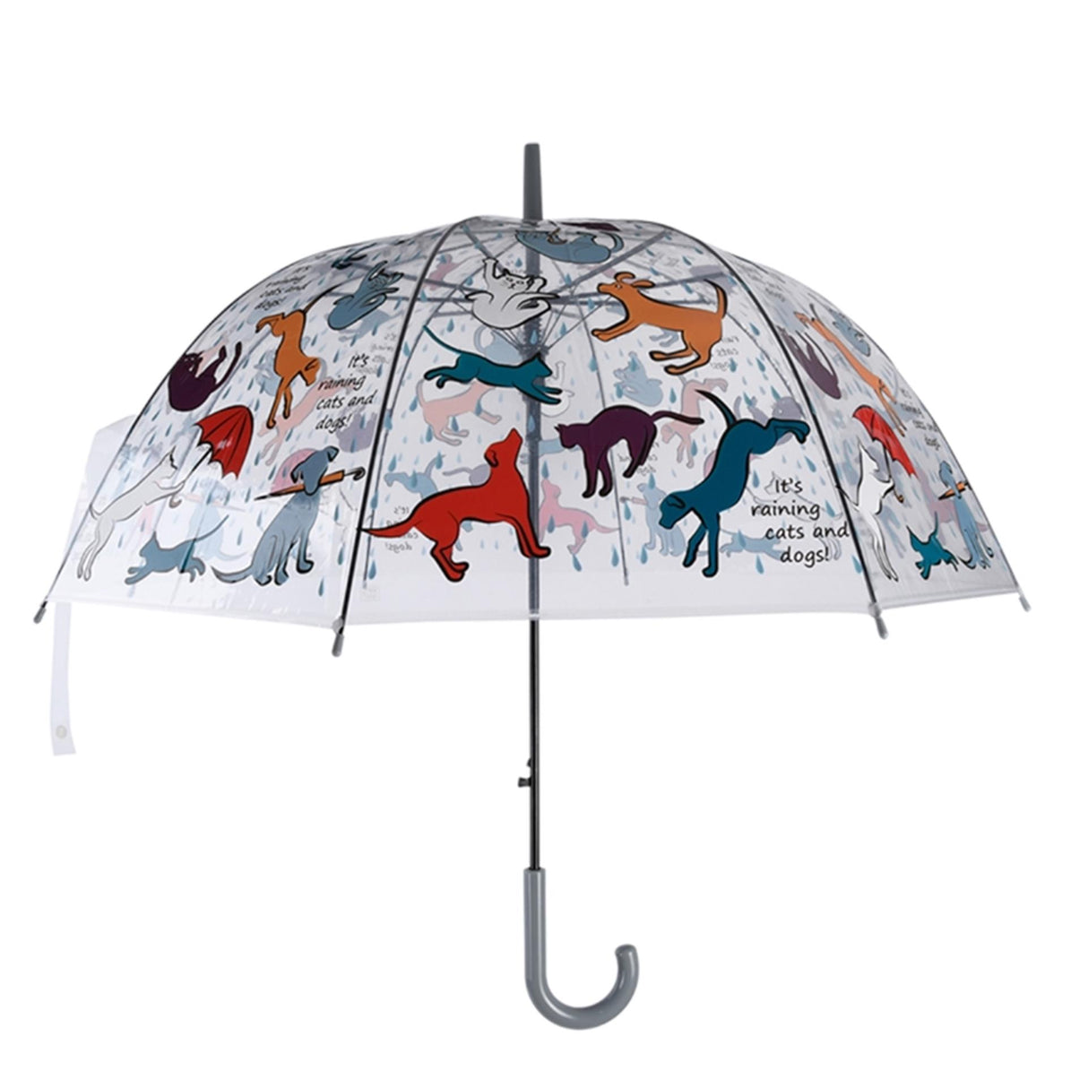 Esschert design paraply gennemsigtig det regner katte hunde ø83cm