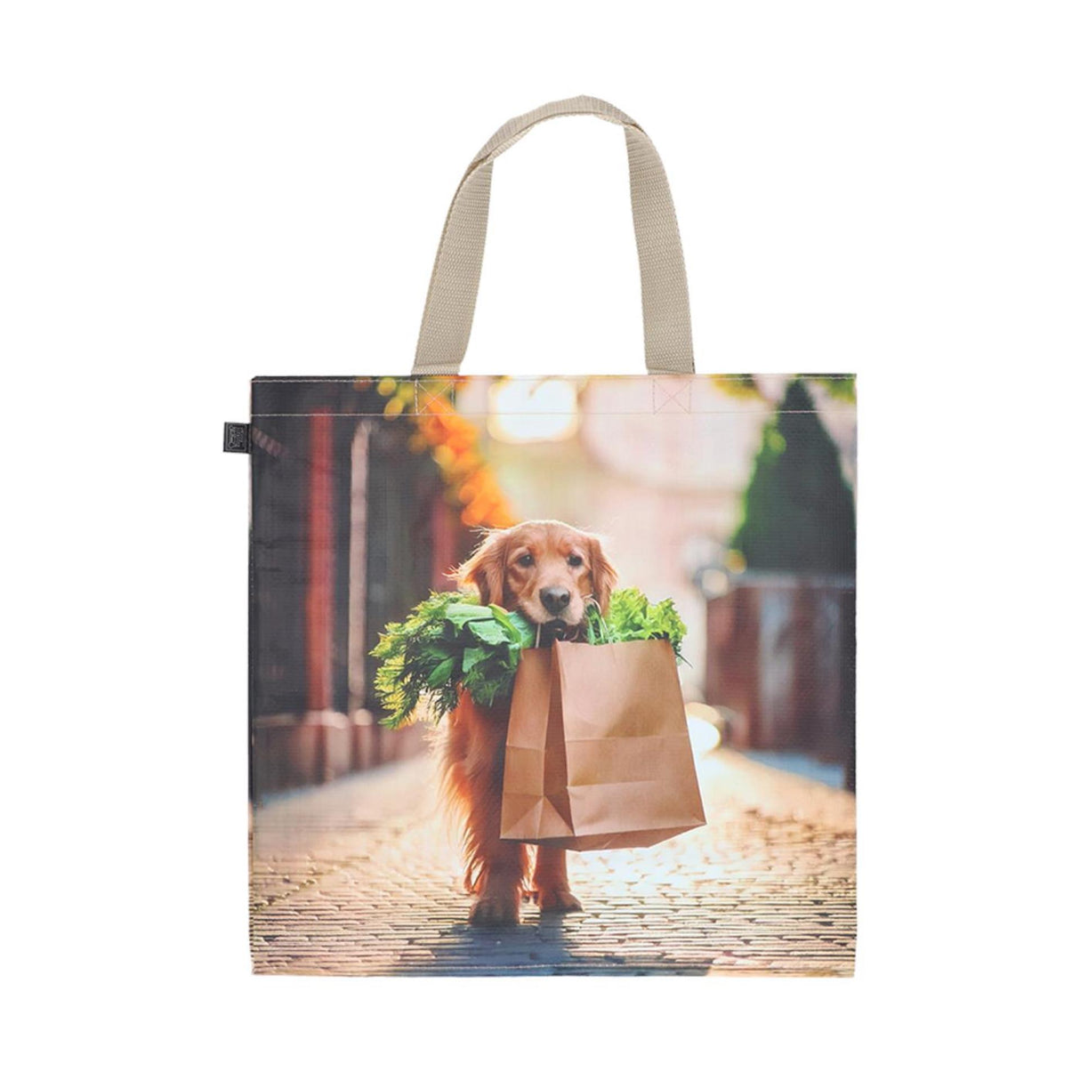 Esschert design indkøbspose indkøbshund 40x14,5x40cm s