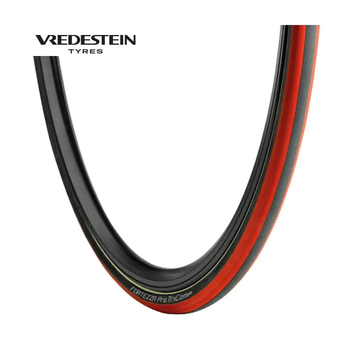 Vredestein rør 21-622 fortezza pro tricomp sort-rød 28040