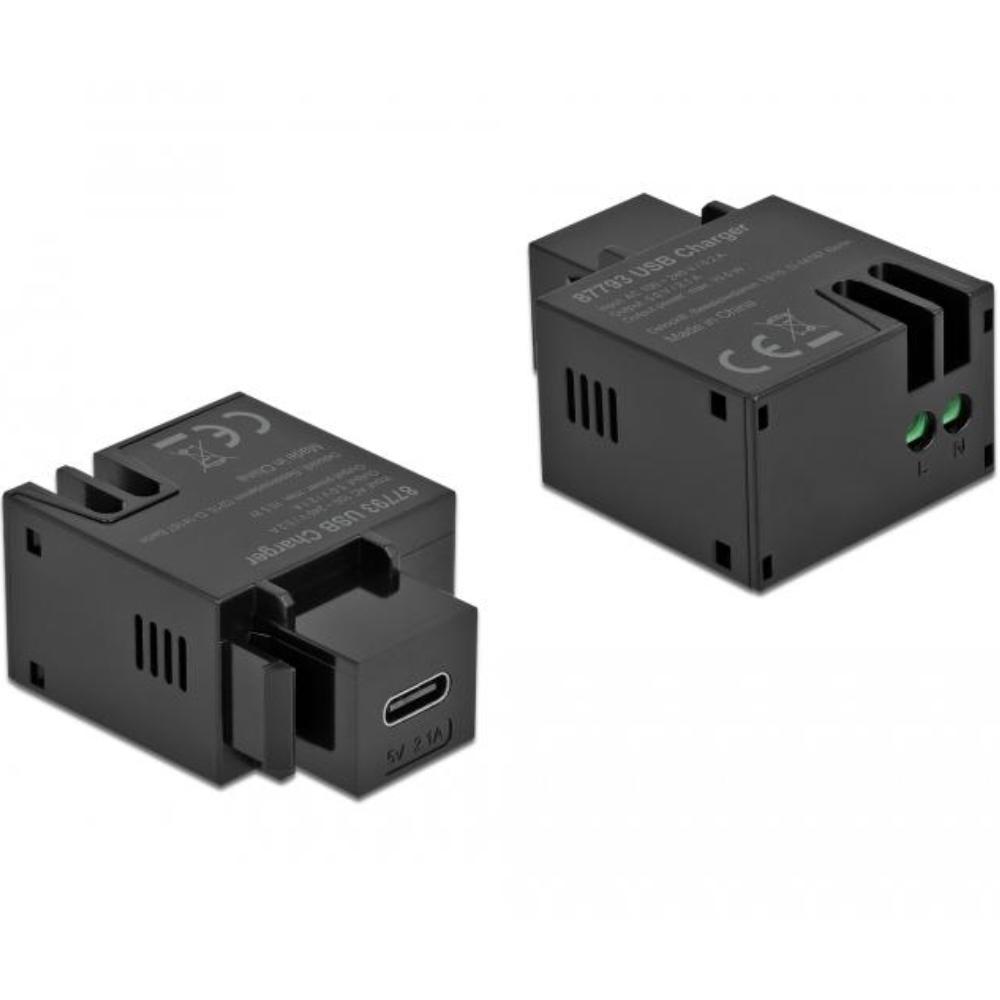 USB-C til 2-benet forbindelsesblok keystone