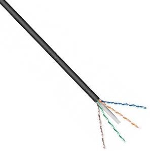 Enzo utp cat6 box 305m sort solid udendørs sæt - 1381541