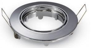 V-tac forsænket spotlight justerbar 50mm rund krom 5013320